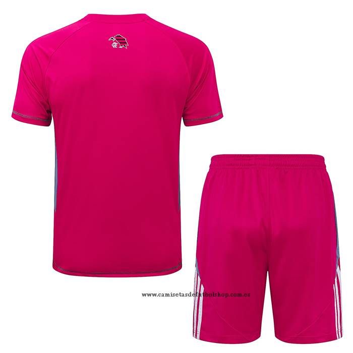 Chandal del Flamengo 25-26 Manga Corta Rosa - Pantalon Corto